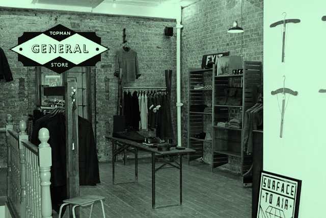 ...And now this. The Top Man General Store is a curated collection of Topman clothes in Shoreditch.
