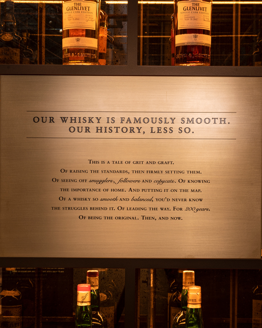 Our whisky is famously smooth. Our history, less so.