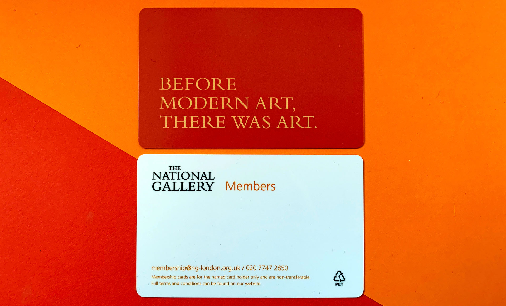 National Gallery membershop card