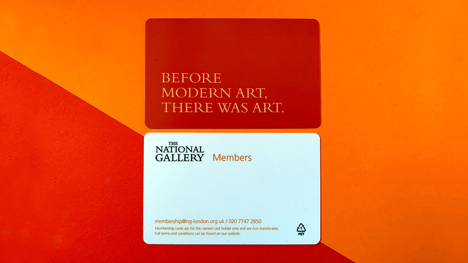 National Gallery membership card